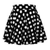 Women Ladies Mini Girl Short Skirts Clothes Clothings Casual Polka Dot Leisure Print Red White Black A-Link Skirts Tutu Sundress