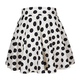 Women Ladies Mini Girl Short Skirts Clothes Clothings Casual Polka Dot Leisure Print Red White Black A-Link Skirts Tutu Sundress