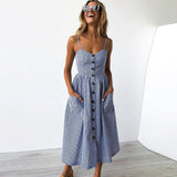 2019 Sexy Backless Floral Print Beach Summer Sexy Dress Casual Strap Button V Neck Red White Black Midi Dresses Sundress Female