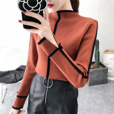 Female Soft Sweater Korean Style Skinny Winter Turtleneck Women Bodycon Basic Pullovers Long Sleeve Pull Femme Coat Female Top