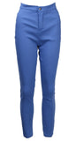 New Fashion Womens Ladies Pencil Stretch Casual Look Denim Skinny Pants High Waist Trousers