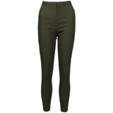 New Fashion Womens Ladies Pencil Stretch Casual Look Denim Skinny Pants High Waist Trousers
