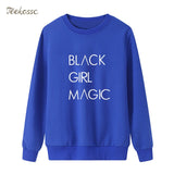 BLACK GIRL MAGIC Sweatshirt Casual Hoodie 2018 Winter Autumn Women Lasdies Pullover Fleece Warm Loose Streetwear Brand Clothing