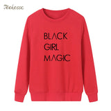 BLACK GIRL MAGIC Sweatshirt Casual Hoodie 2018 Winter Autumn Women Lasdies Pullover Fleece Warm Loose Streetwear Brand Clothing