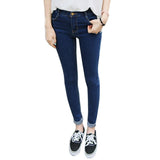 Women Girls High Waist Denim Jeans Trousers Slim Skinny Pencil Pants plus size XS-XXXL Hot