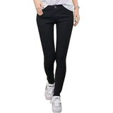 Women Girls High Waist Denim Jeans Trousers Slim Skinny Pencil Pants plus size XS-XXXL Hot